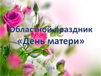 Прошел областной праздник "День матери"